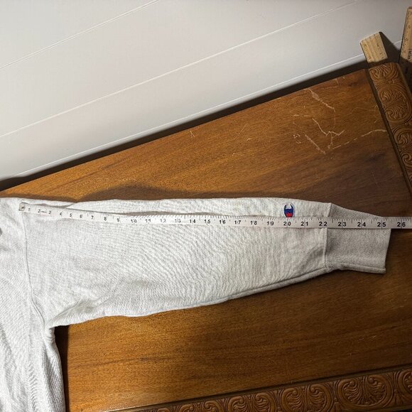 Champion Reverse Weave Hoodie Size M Light Gray Vintage - Picture 8 of 10